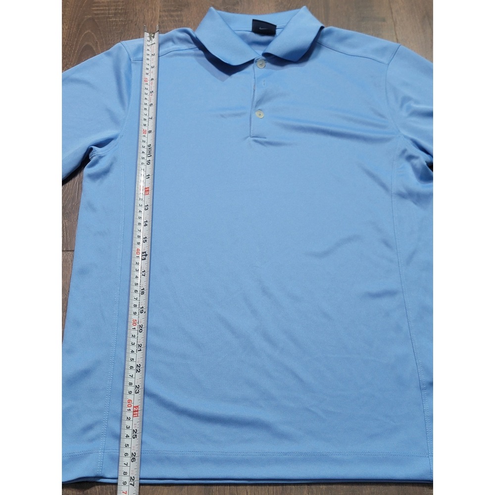 Nike Golf Mens Dri-FIT‎ Polo Shirt Light Blue Short Sleeve 465802-420 Size Small